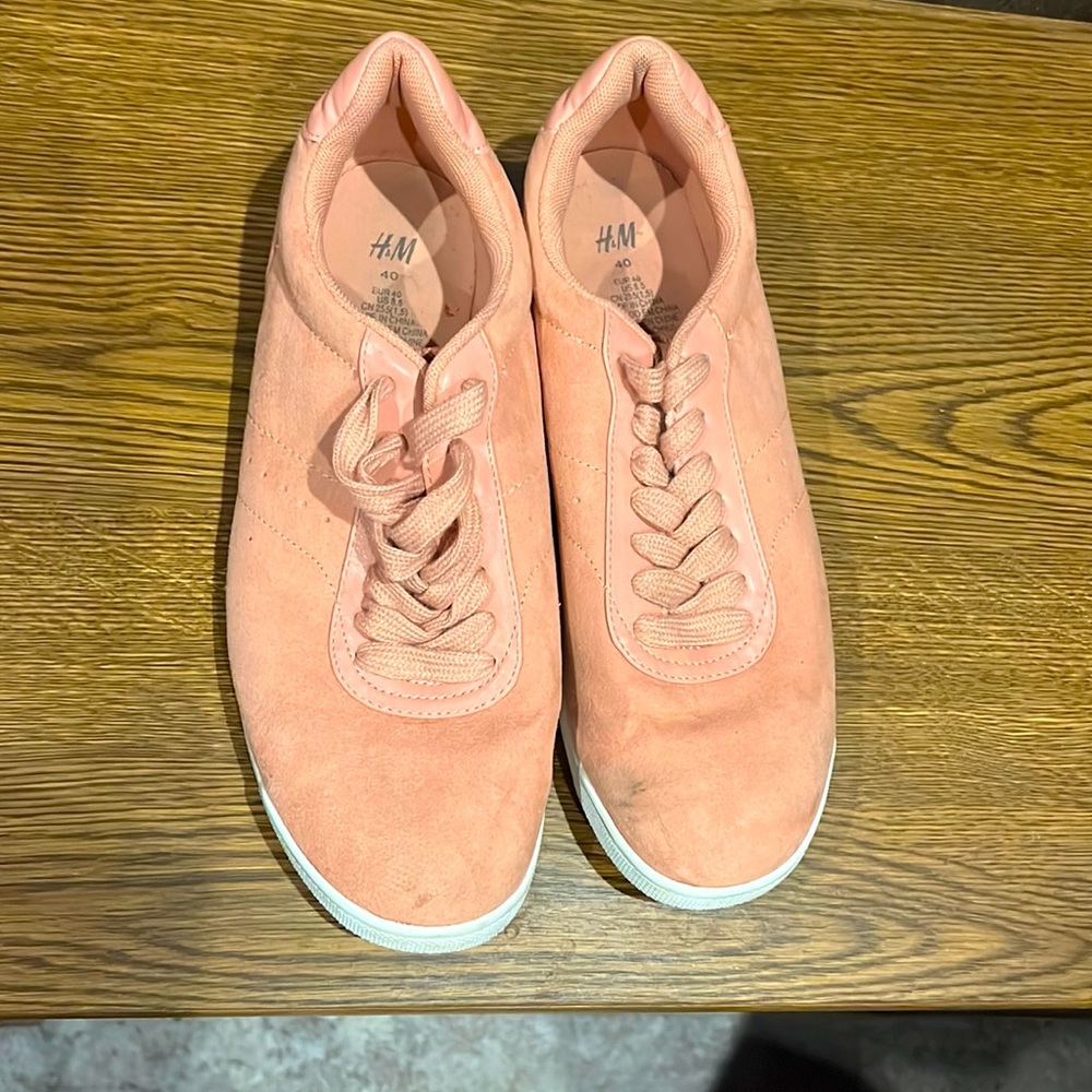 H&M Suede Pink Sneakers